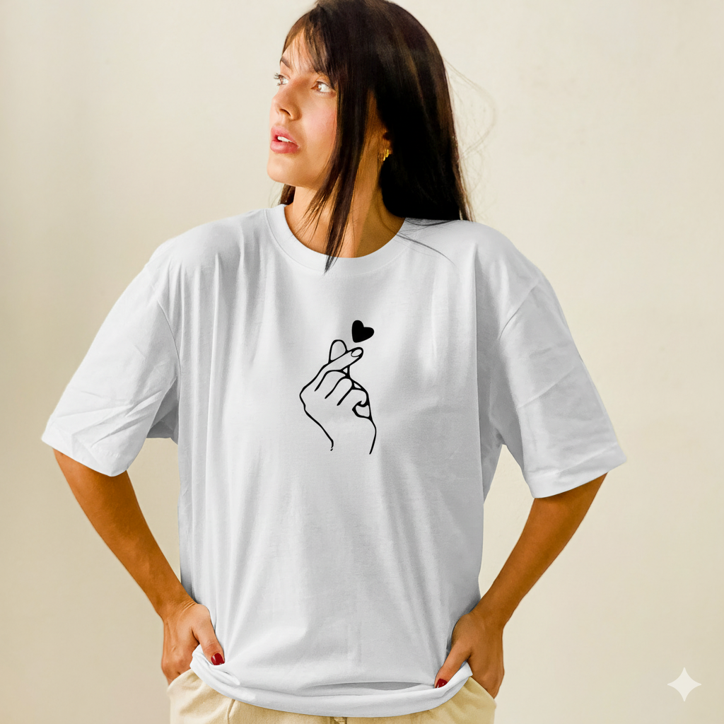 Camiseta Regular Coração#2 - DROP